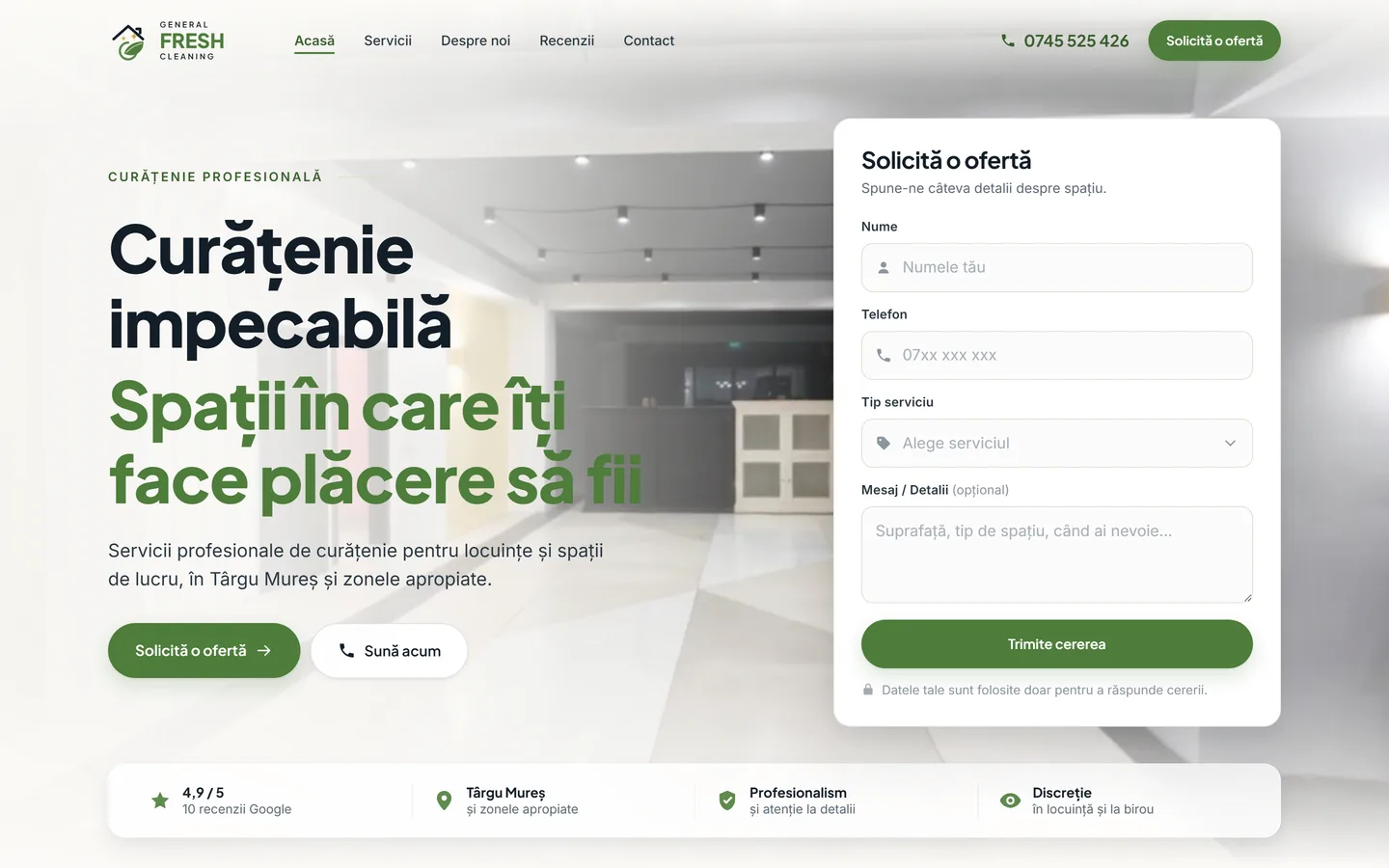 Preview General Fresh Cleaning · Târgu Mureș